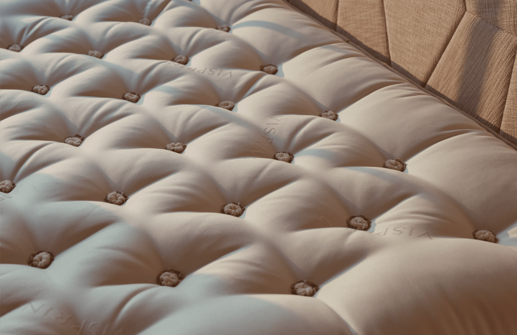 White Vispring Mattress Undressed